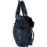 Balenciaga Blue Leather City Handbag