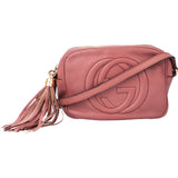 Gucci Pink Leather GG Soho Crossbody Bag