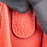 Hermès Rouge Clemence Leather Evelyne GM Crossbody Bag
