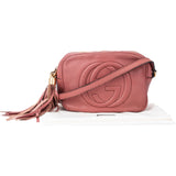 Gucci Pink Leather GG Soho Crossbody Bag