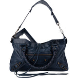 Balenciaga Blue Leather City Handbag