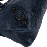 Balenciaga Blue Leather City Handbag