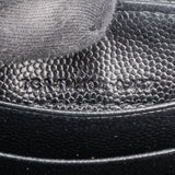 Saint Laurent Grain Chevron Leather Flap Wallet