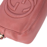 Gucci Pink Leather GG Soho Crossbody Bag