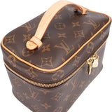 Louis Vuitton Canvas Monogram Nice Mini Vanity Handbag