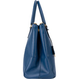Prada Blue Saffiano Leather Galleria Handbag