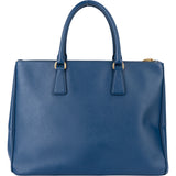 Prada Blue Saffiano Leather Galleria Handbag