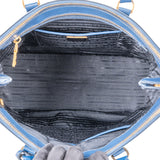 Prada Blue Saffiano Leather Galleria Handbag