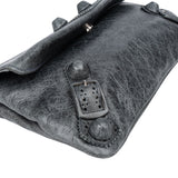 Balenciaga Leather Spikes City Clutch