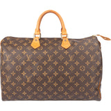 Louis Vuitton Canvas Monogram Speedy 40 Handbag