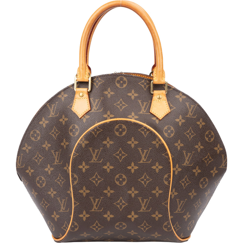 Louis Vuitton Canvas Monogram Ellipse MM Handbag - vintageandkickz