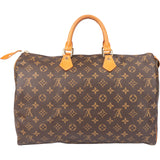 Louis Vuitton Canvas Monogram Speedy 40 Handbag