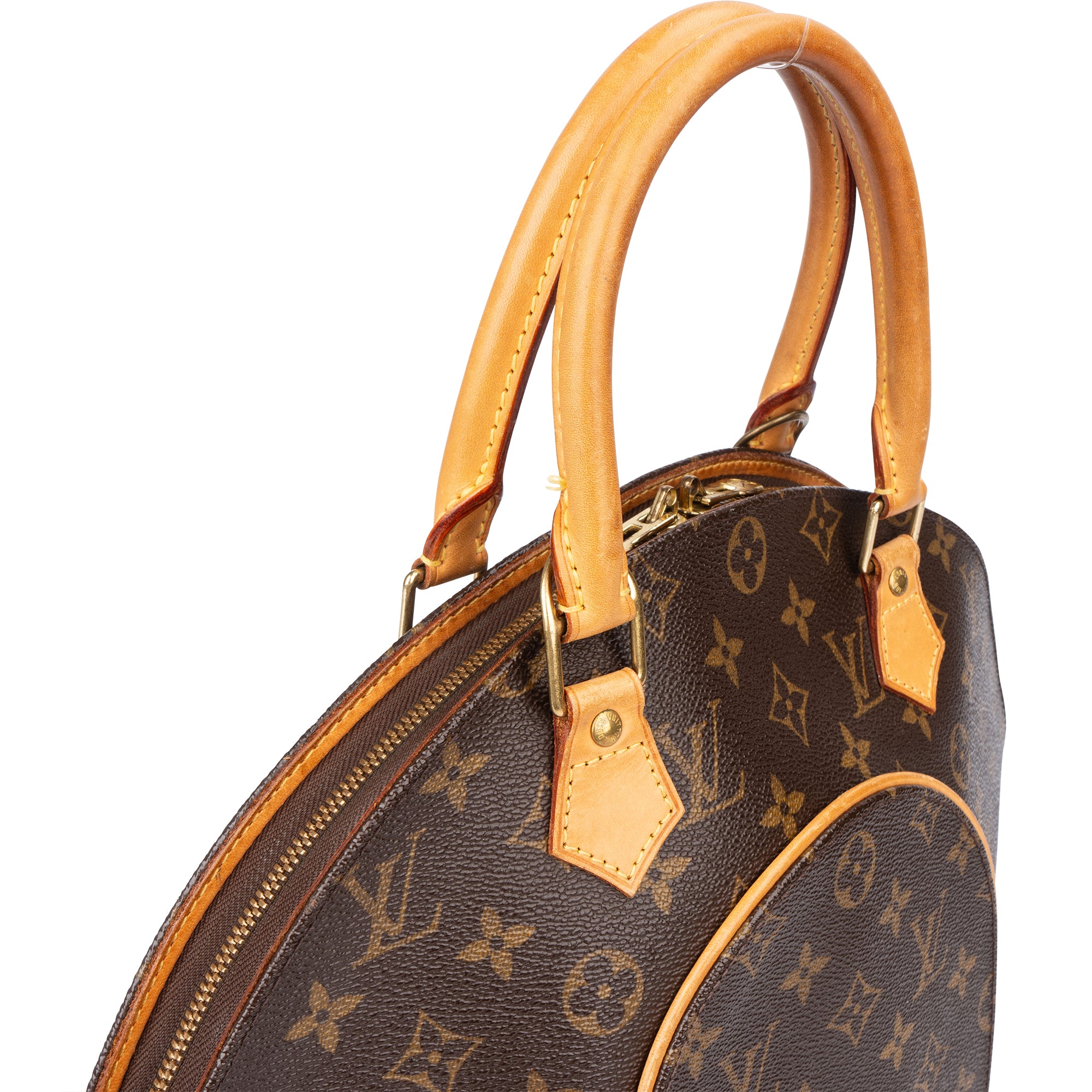 Louis Vuitton Canvas Monogram Ellipse MM Handbag - vintageandkickz