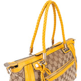 Gucci GG Monogram Bamboo Handbag