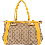 Gucci GG Monogram Bamboo Handbag