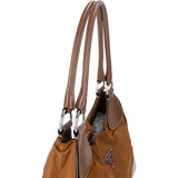 Prada Brown Nylon Triangle Handbag
