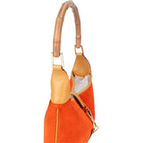 Gucci Orange Suede Bamboo Jackie Shoulder Bag