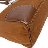 Prada Brown Nylon Triangle Handbag