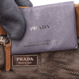 Prada Brown Nylon Triangle Handbag