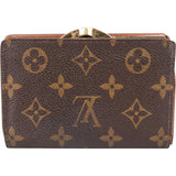 Louis Vuitton Canvas Monogram Compact Clip Wallet