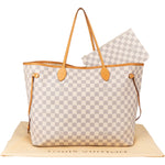 Louis Vuitton Damier Azur Monogram Neverfull GM Shopper Handbag - vintageandkickz