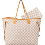 Louis Vuitton Damier Azur Monogram Neverfull GM Shopper Handbag - vintageandkickz