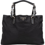Prada Black Nylon Triangle Handbag