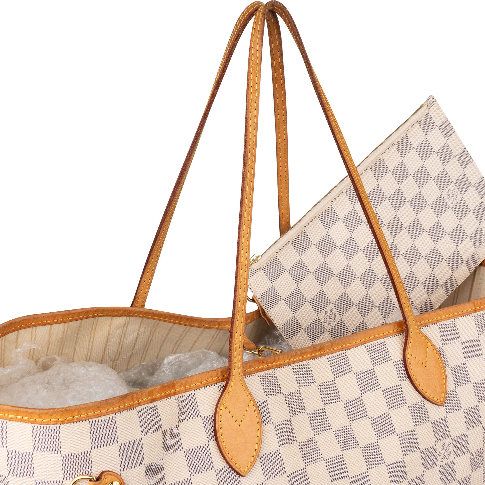 Louis Vuitton Damier Azur Monogram Neverfull GM Shopper Handbag - vintageandkickz