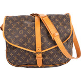 Louis Vuitton Canvas Monogram Saumur GM Crossbody Bag