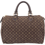Louis Vuitton Mini Lin Monogram Speedy 30 Handbag