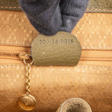 Gucci Suede Monogram Bamboo Backpack