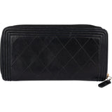 Chanel Quilted Lambskin Boy Wallet