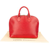 Louis Vuitton Rouge Epi Leather Alma PM Handbag