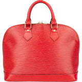 Louis Vuitton Rouge Epi Leather Alma PM Handbag