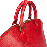 Louis Vuitton Rouge Epi Leather Alma PM Handbag