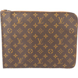 Louis Vuitton Canvas Monogram Poche Documents Clutch