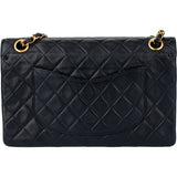 Chanel Quilted Lambskin 24K Gold Double Flap Crossbody Basg