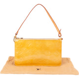 Louis Vuitton Yellow Vernis Monogram Lexington Handbag