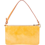 Louis Vuitton Yellow Vernis Monogram Lexington Handbag