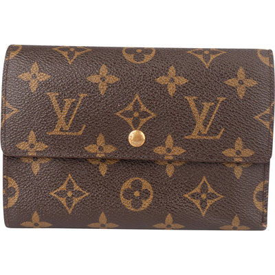 Louis Vuitton Canvas Monogram Tresor Wallet - vintageandkickz