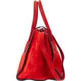 Prada Rosso Suede Vitello Handbag