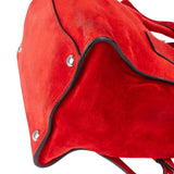 Prada Rosso Suede Vitello Handbag