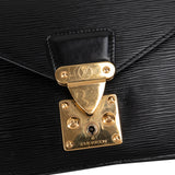 Louis Vuitton Noir Epi Leather Dragonne Clutch