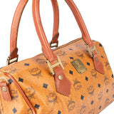 MCM Visetos Monogram Boston Handbag