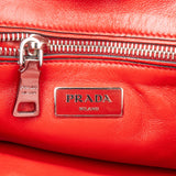 Prada Rosso Suede Vitello Handbag
