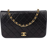 Chanel Quilted Lambskin 24K Gold SIngle Flap Shoulder Bag