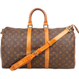 Louis Vuitton Canvas Monogram Keepall 45 Bandouliere