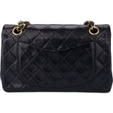 Chanel Quilted Lambskin 24K Gold Small Double Flap Crossbody Bag