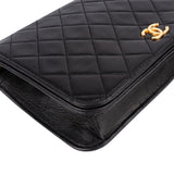 Chanel Quilted Lambskin 24K Gold SIngle Flap Shoulder Bag