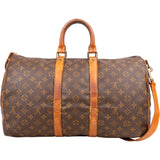 Louis Vuitton Canvas Monogram Keepall 45 Bandouliere